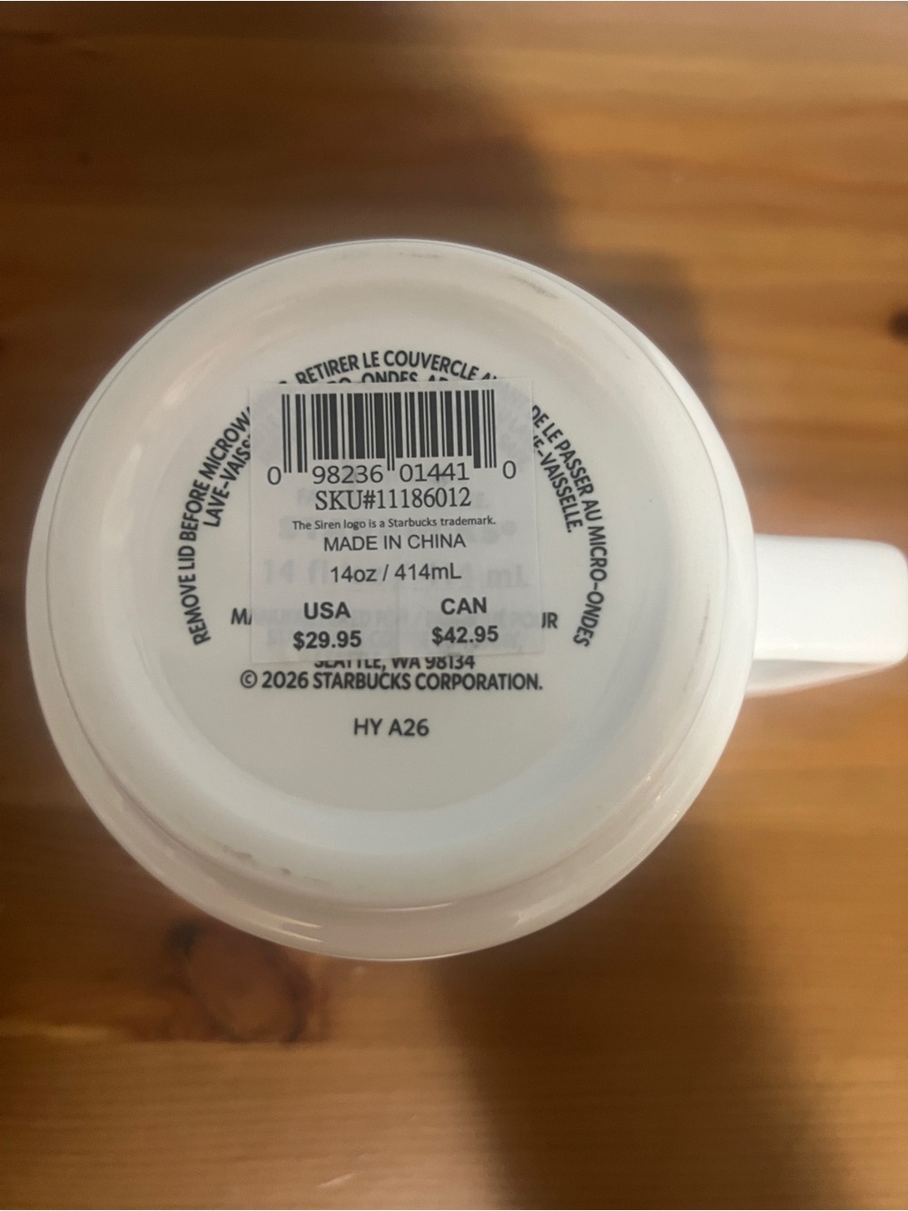 Starbucks x Miffy Collectible Ceramic Coffee Mug with Lid - New without box - Picture 5 of 5